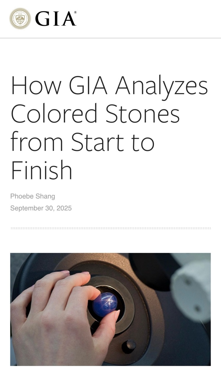 چگونه GIA سنگ‌های رنگی را از ابتدا تا انتهای آنالیز می‌کند